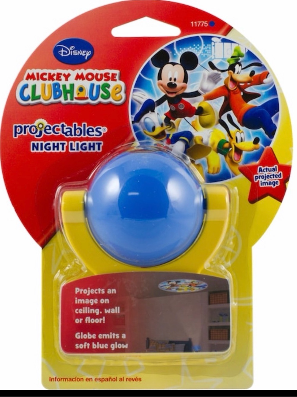 Disney Mickey Mouse Clubhouse Blue and Yellow Projectables Night Light